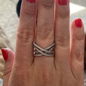 Retired Pandora Sterling Silver Cosmic Lines Ring